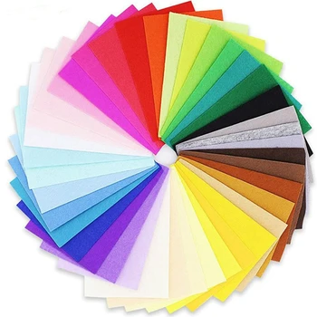 Recycled Eco-friendly Rainbow Colors Felt Fabric Soft Felt Nonwoven Sheet