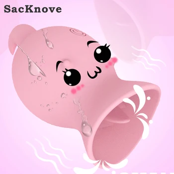 SacKnove 1844HB Adult Mini Cute Powerful G Spot Vagina Stimulator Oral Masturbator Nipple Licking Sex Toy Tongue For Woman
