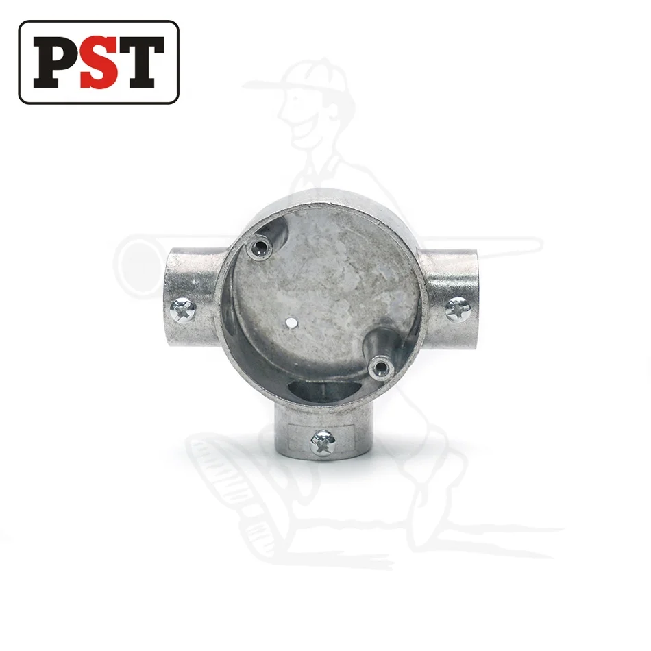 3 Way Circular Aluminum EMT Conduit Box