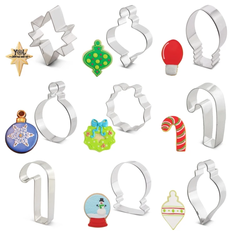 Multiple Options Available Mold Christmas Tree Stainless Steel Cookie Cutter Sheets Christmas