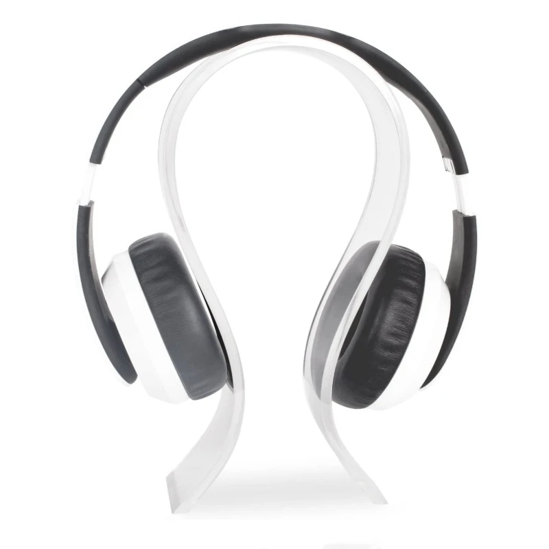 Acrylic Headphone Stand Display earphone Holder headphone Hanger Headset Hanger Support Suitable for All Headphone Sizes