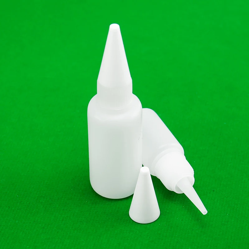 Empty hdpe mini applicator 20g bottle for super glue