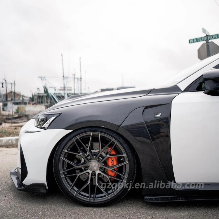 Carbon Fiber Front Fender Side Skirts For 2013 And 2017 Lexus Is300