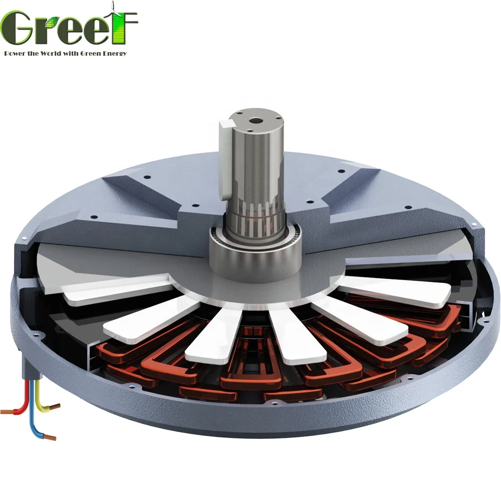 Low RPM Low Torque  Axial Flux Coreless Permanent Magnet Generator Brushless Alternator