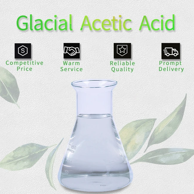 
industrial grade natural msds glacial acetic acid 99.8% price 