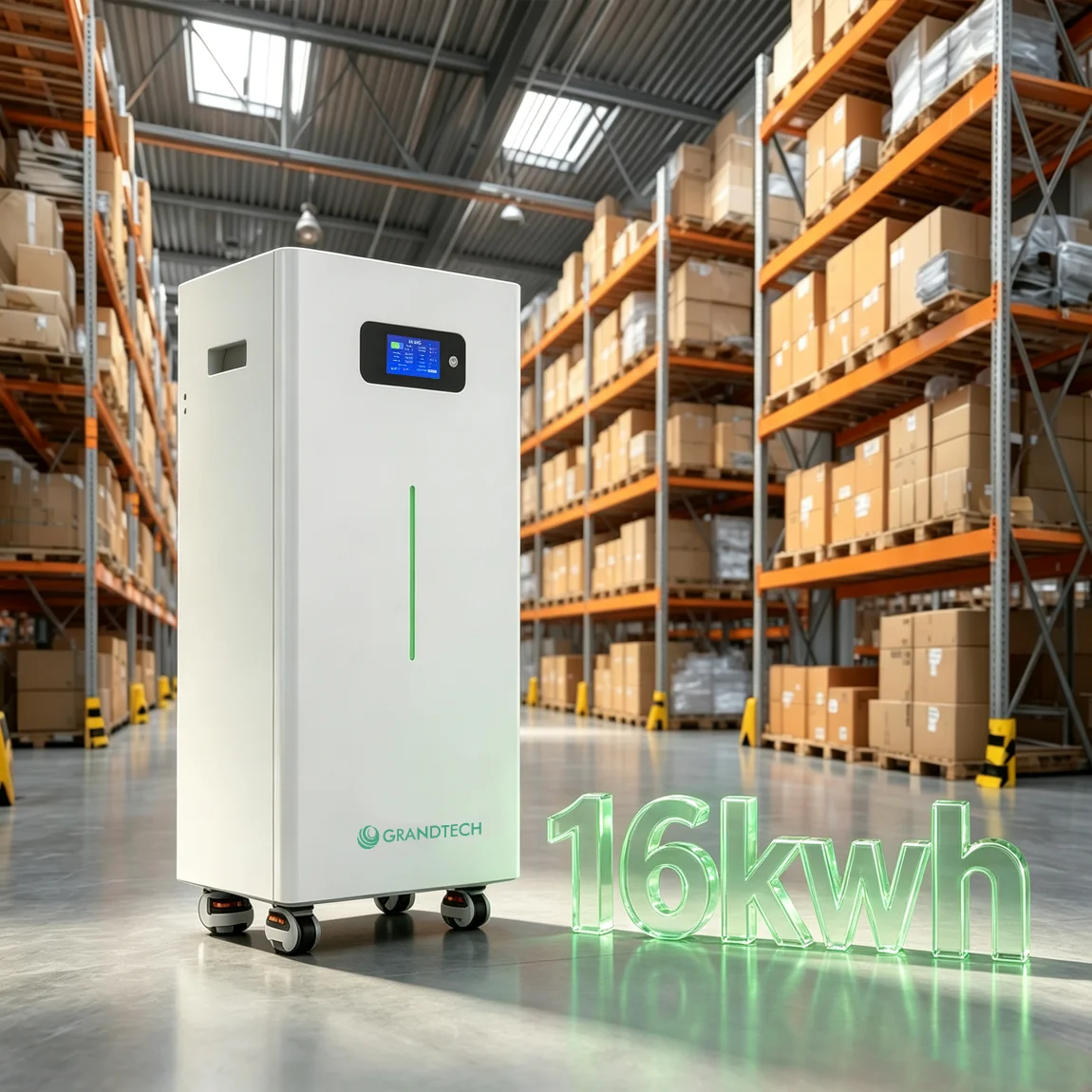 Grandtech Brand 16KWH 20KWH Lithium Ion Battery 51.2V 314AH LiFePO4 Home Storage Battery with Hybrid Inverter