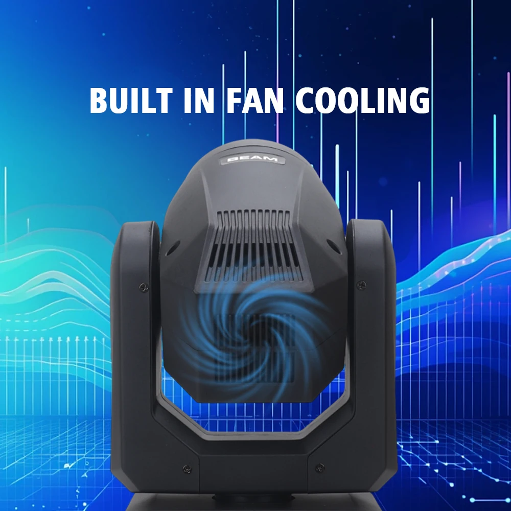 Cabeza Móvil LED Láser 200W RGBW Para DJ Y Escenario - Control DMX, Efectos Haz/láser, 3 Años Garantía
