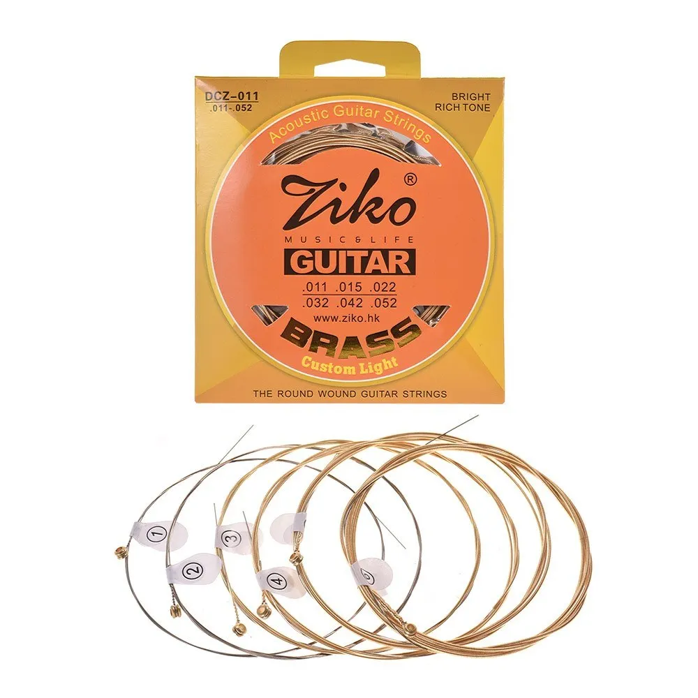 brass acoustic guitar strings