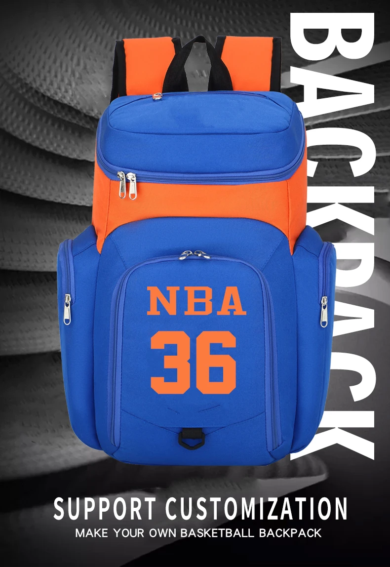 Custom Logo School Pocket Oxford Lining Casual Sports Backpacks