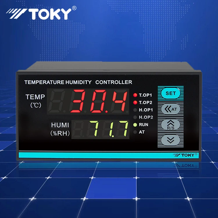 Thermomètre Hygromètre électronique LED Avec Réveil - Station Météo Pour Interieur - Affichage Température Humidité