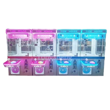 High Quality Wholesale Tide House Coin Operated Mini Claw Machine Toys Prize Gift Vending Crane Machine tabletop claw machine