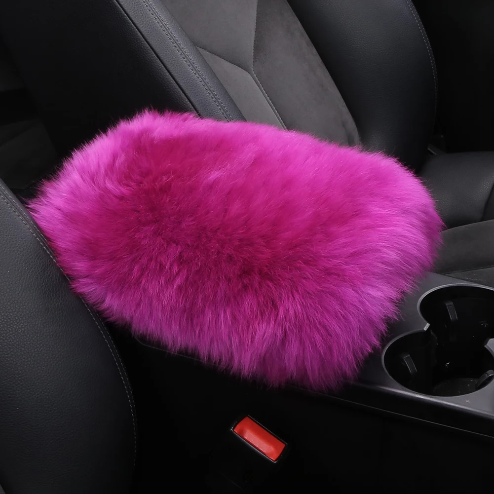 sheepskin center console covers