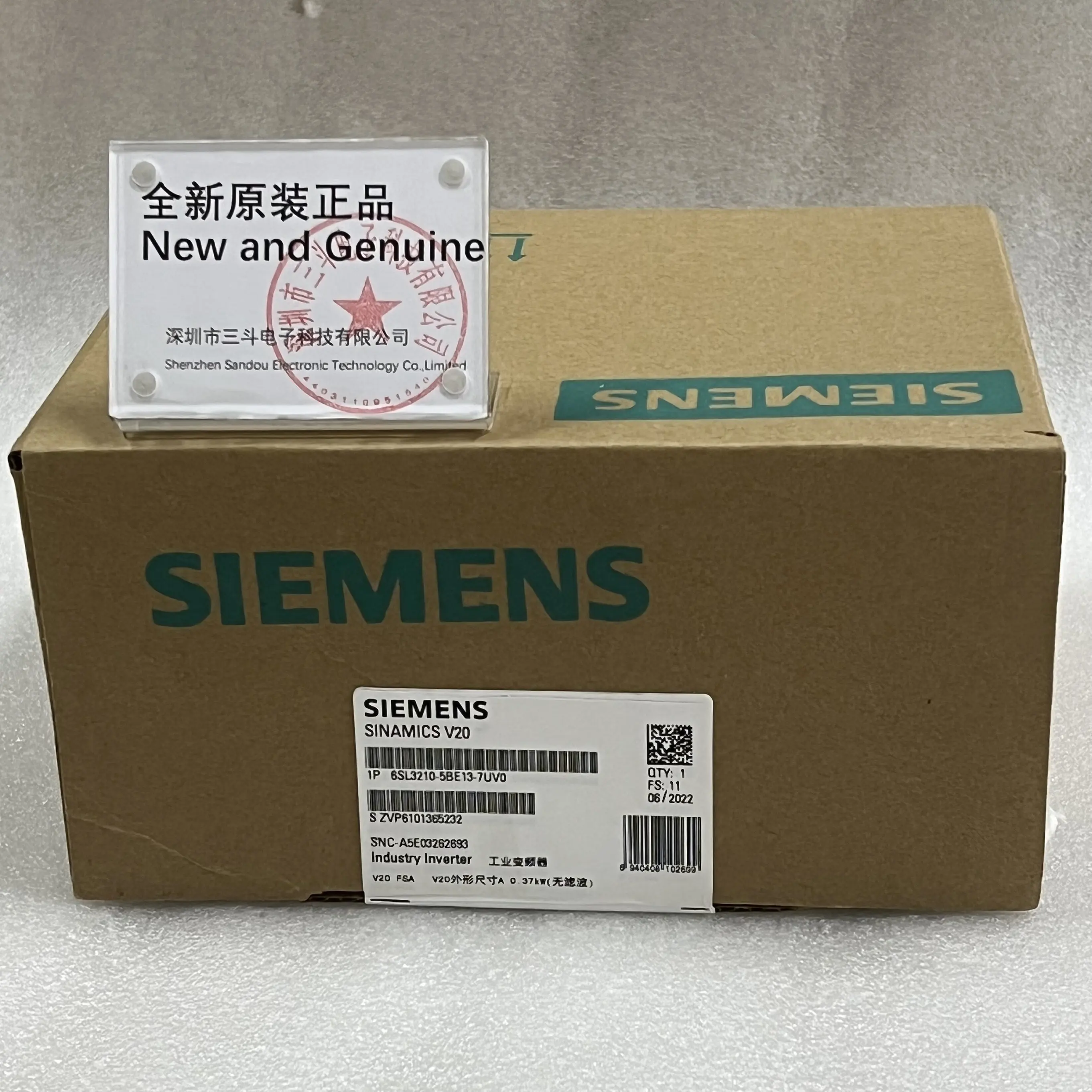 Siemens SINAMICS Inverter 6SL3210-5BE13-7UV0 Siemens SINAMICS Inverter 6SL3210-5BE13-7UV0