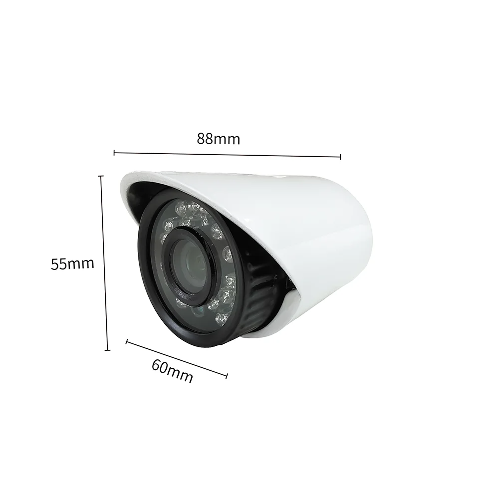 With Color Box 8 Rolls Cables Wholesale Waterproof 8CH AHD Camera CCTV DVR Kit Power Adapter Ip Camera Outdoor CCD H.265 Iptv 4k
