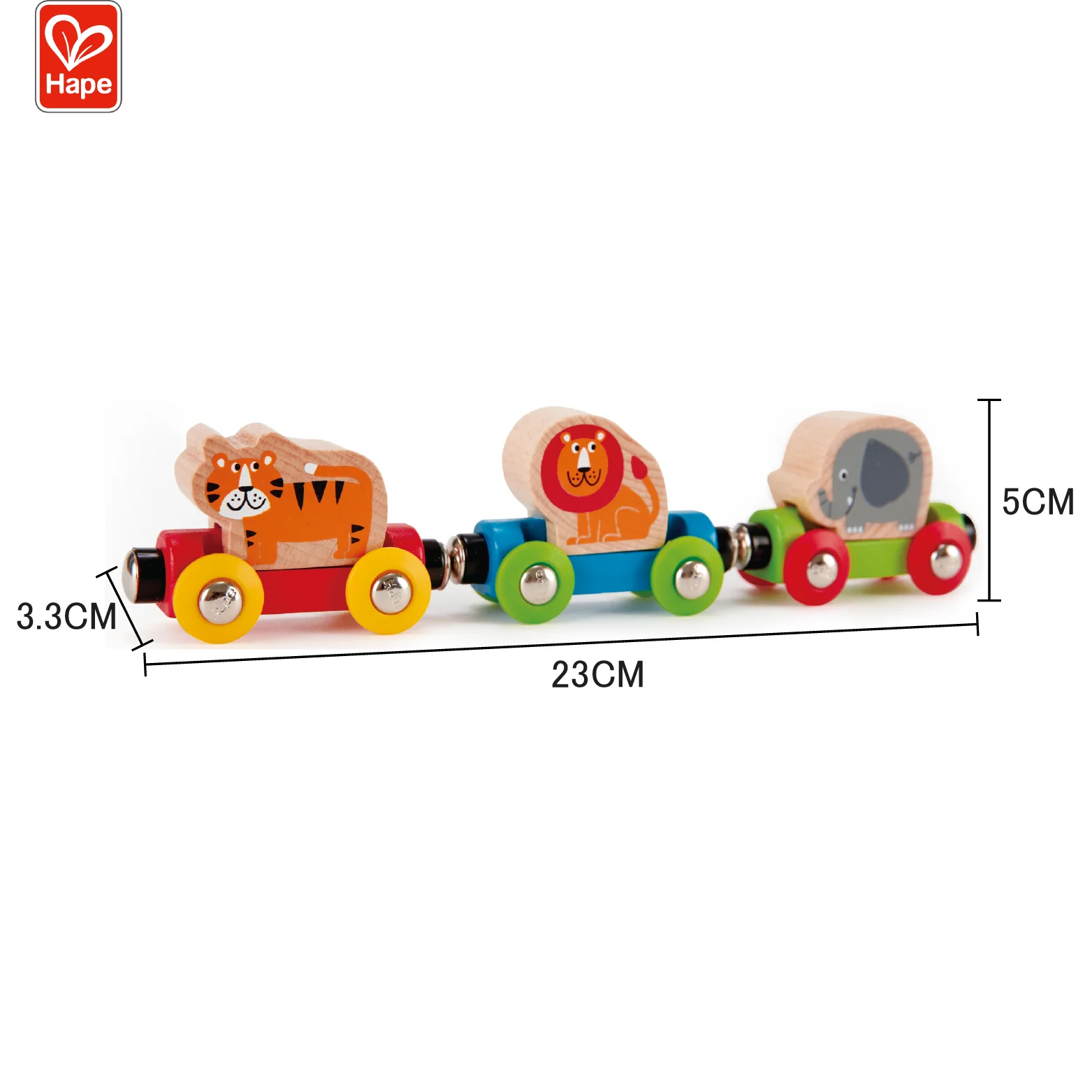 Hape Jungle Journey Train Kids Wooden Wood Railway Train Stackable