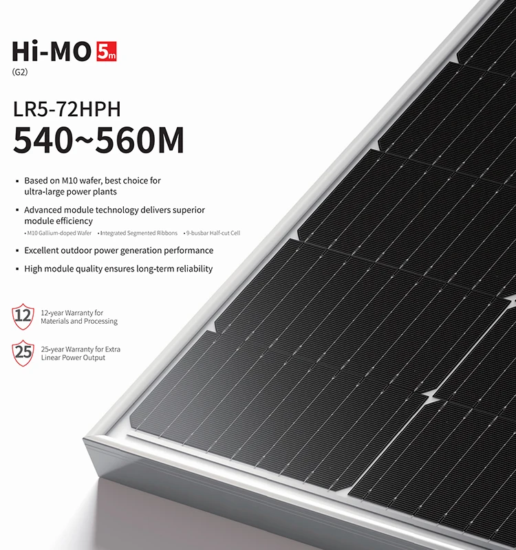 Longi Solar Cell Module Panel Array Lr5-72hph-545m Perovskite Solar ...