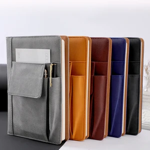 Wholesale Customizable A5 PU Leather Notebook Multifunctional Business Gift Meetings Diary School Use Promotional Custom