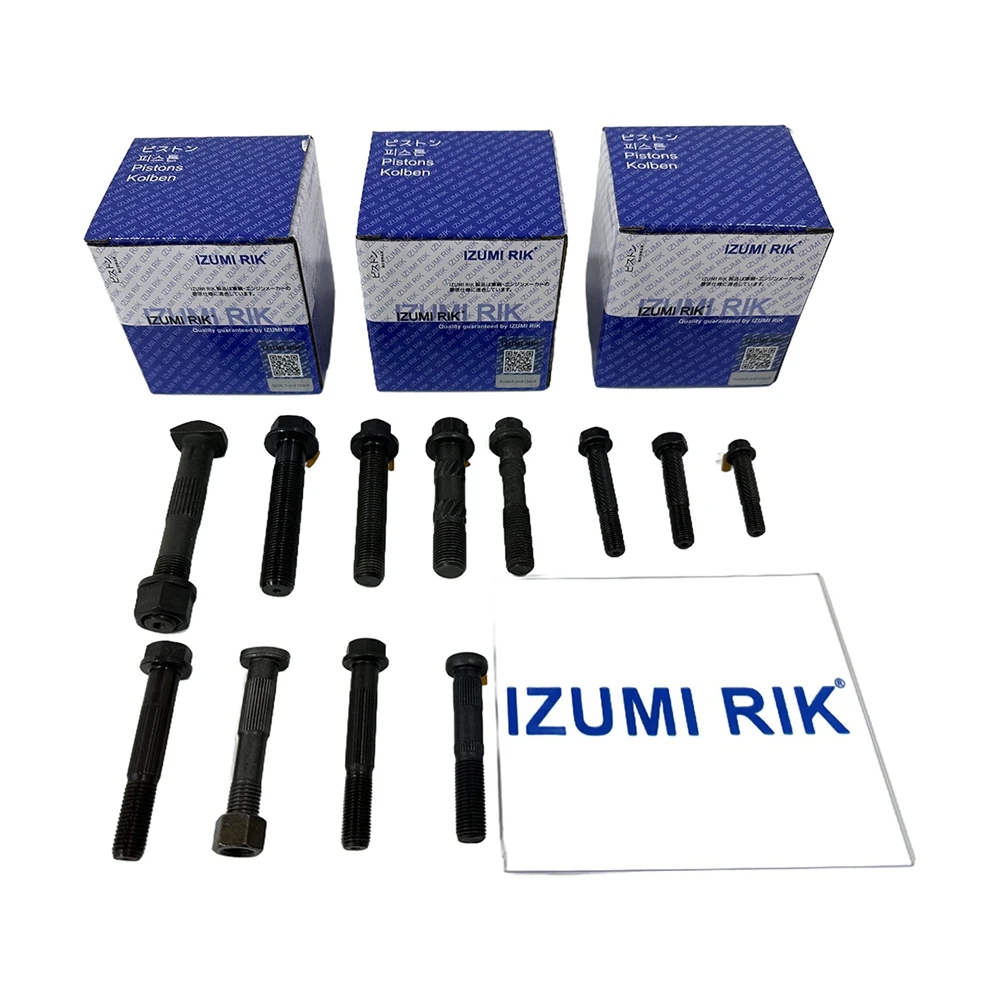 IZUMI RIK Connecting Rod Bolt for Yanmar 12AYM-EST 12AY-ET 12AYM-WET 12AYM-WGT 12AY Diesel Engine Spare Parts