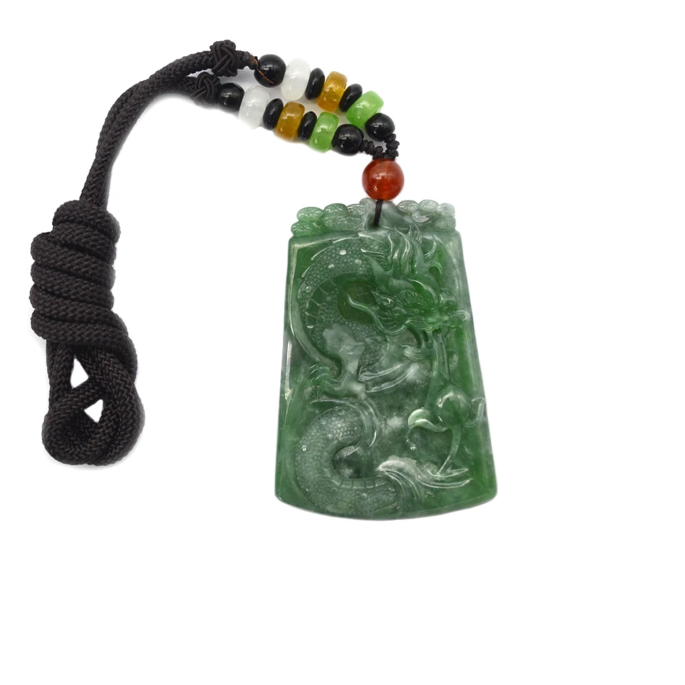 Ciondolo In Giadeite Del Buddha Che Ride: Collana Amuleto In Giada Di - Foto 3