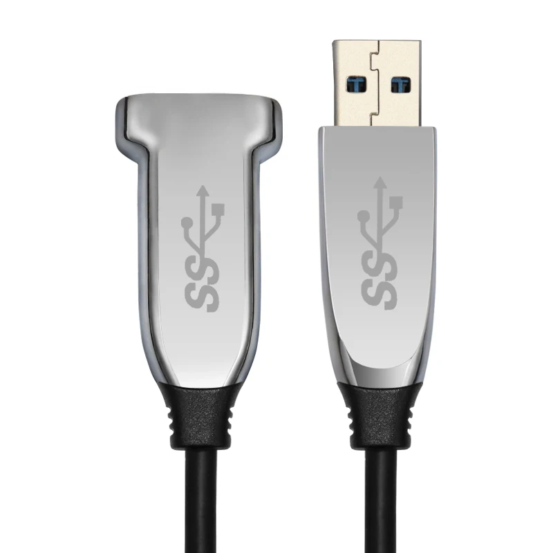 
 China Oem New High Speed Usb 3.0 Cable Optic Fiber Usb Zinc Alloy Shell Gold Plated Terminal 5M 10M 20M 30M 50M  