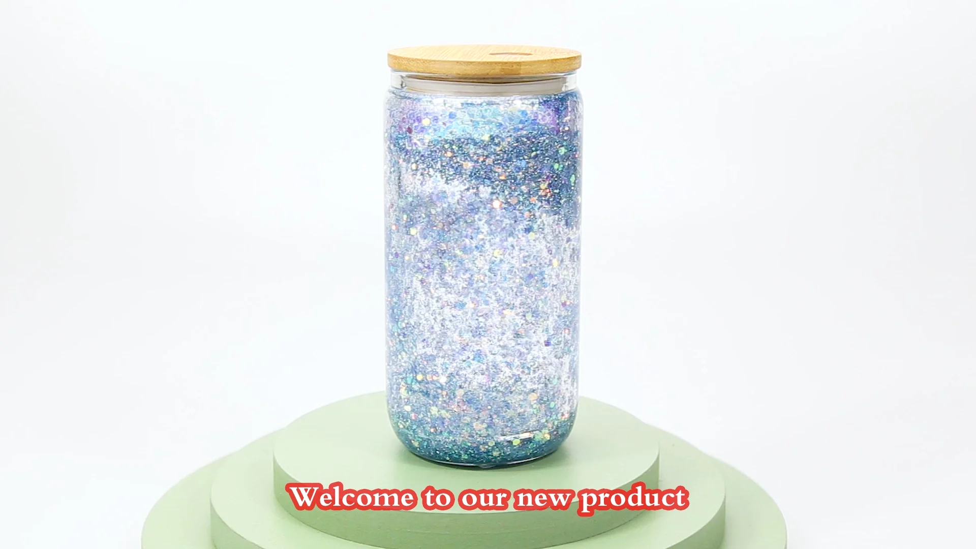 Hot Selling Diy 16 Oz Predrilled Snowglobe Glass Can Double Wall