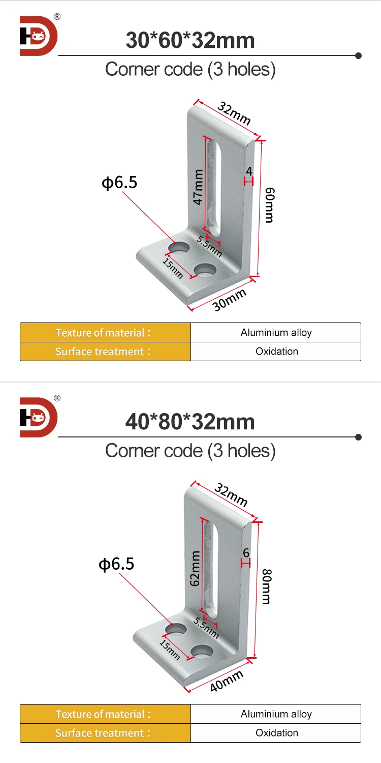 Aluminum Profiles with  Connection Angle Codes, Extruded Right Angle Fixing Parts, Unequal Adjustable Aluminum Angle Parts supplier