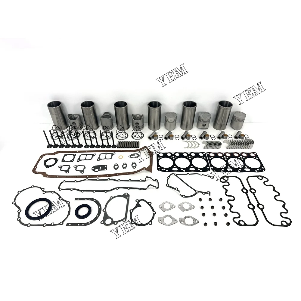 2D Overhaul Kit Cylinder Liner Kit With Gasket Set Bearing for Toyota Engine.