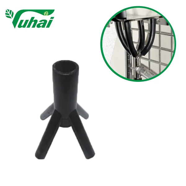 قطع غيار موزع بلاستيكي أسود لماكينات الحلب للاستخدام في الصالات