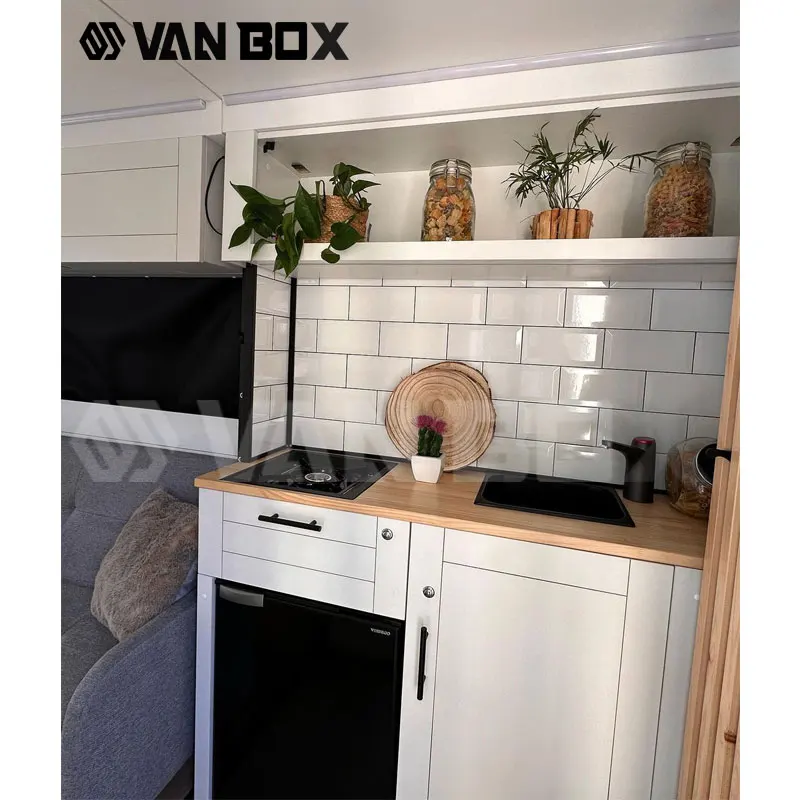 New Factory Custom Box Van Camper Mini  Offroad  Campervan Conversion Travel Wohnmobil Vanbox Modular Conversion Kit for Sale