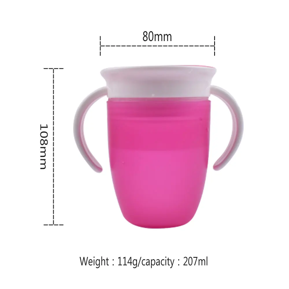 Spillproof Children 360 Degree Cup Rotation Baby Learner Trainer 360