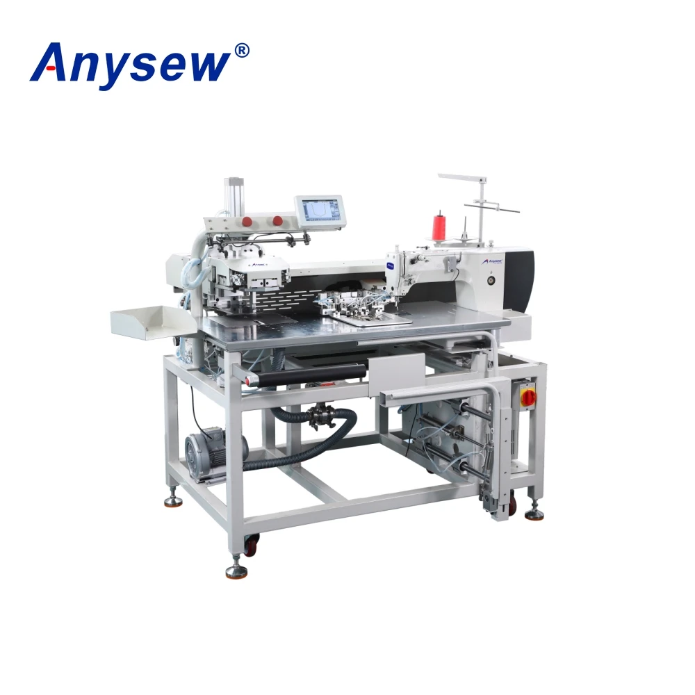 AS-720TD Fully automatic non-ironing patch pocket sewing machine For jeans fast mold change