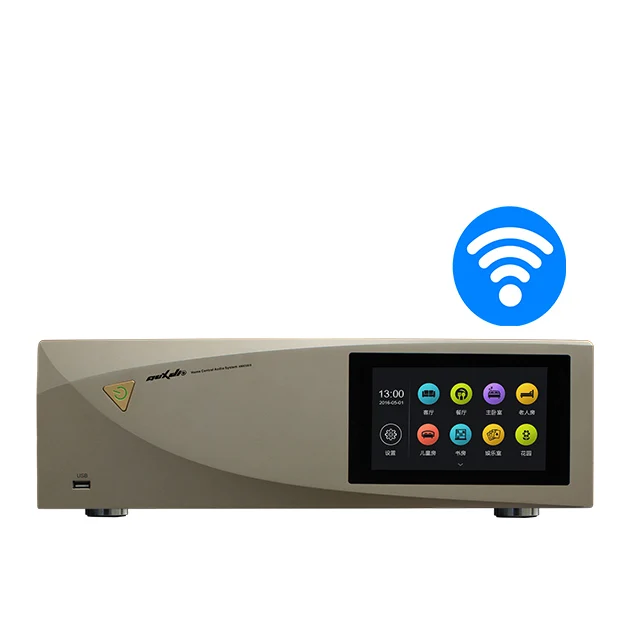 Wireless Wifi 8 Zones Network Smart Intelligent Multiroom Audio Amplifier Zone Music Host