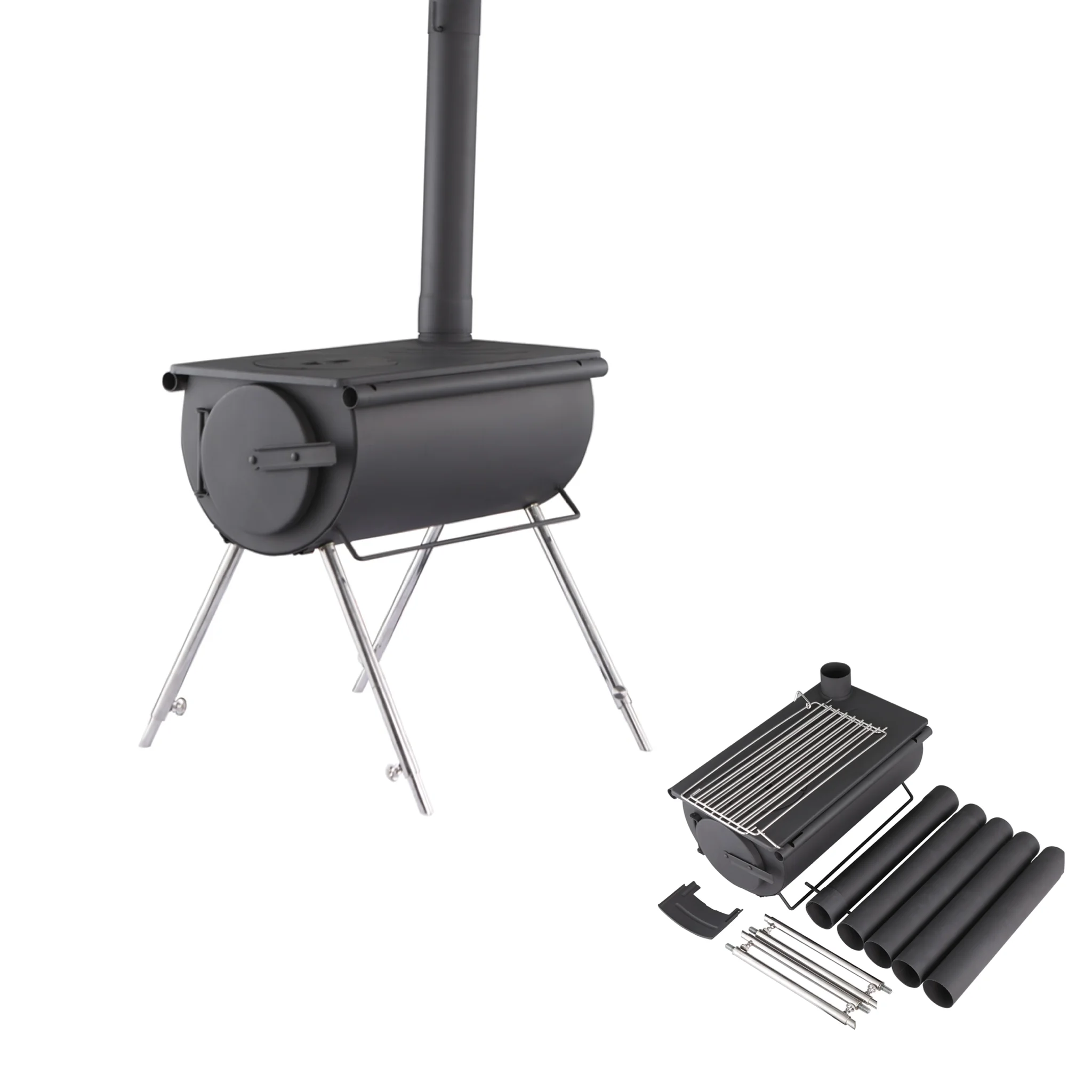 Source Camping Wood Stove with Water Heater on m.alibaba.com