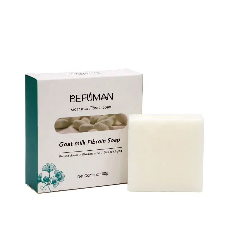 Silk Protein Skin Repair Soap Bar Handmade Silk Protein Foam Bath Skin Care Soap Natural Goat Milk Cleansing Whitening Soap