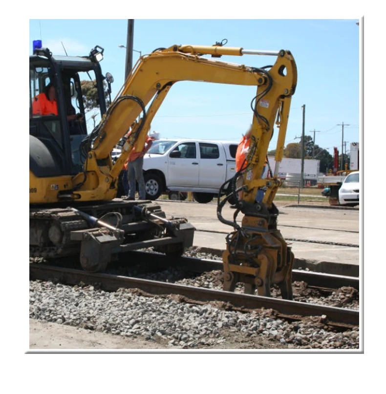 Trah Compactor Rails Auto Hydraulic excavator Railway Railtrack Rammer Compactor Rail Tamper ...
