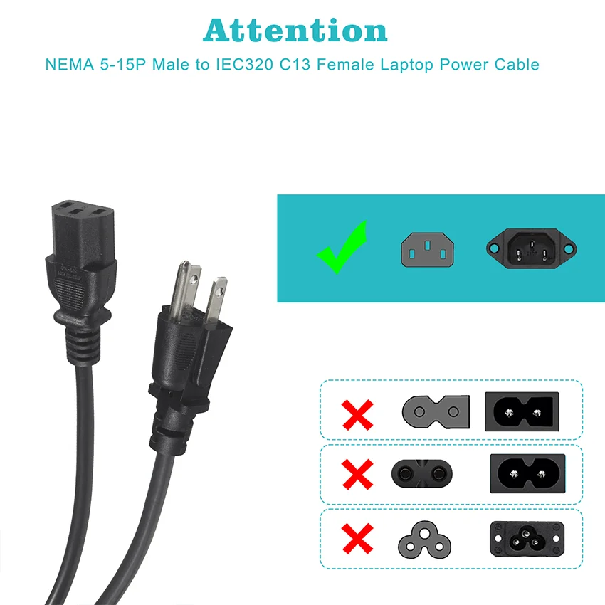 Compute Us Power Cord,Us Standard 10a 13a 16awg Nema 515p To Iec 60320
