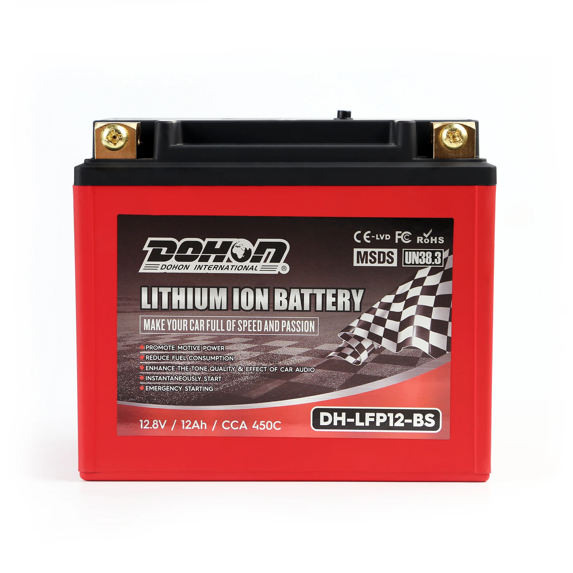 Lfp12bs Deep Cycle Lithium Motorcycle Battery 12v Lifepo4 Battery For