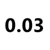 0.03 di spessore