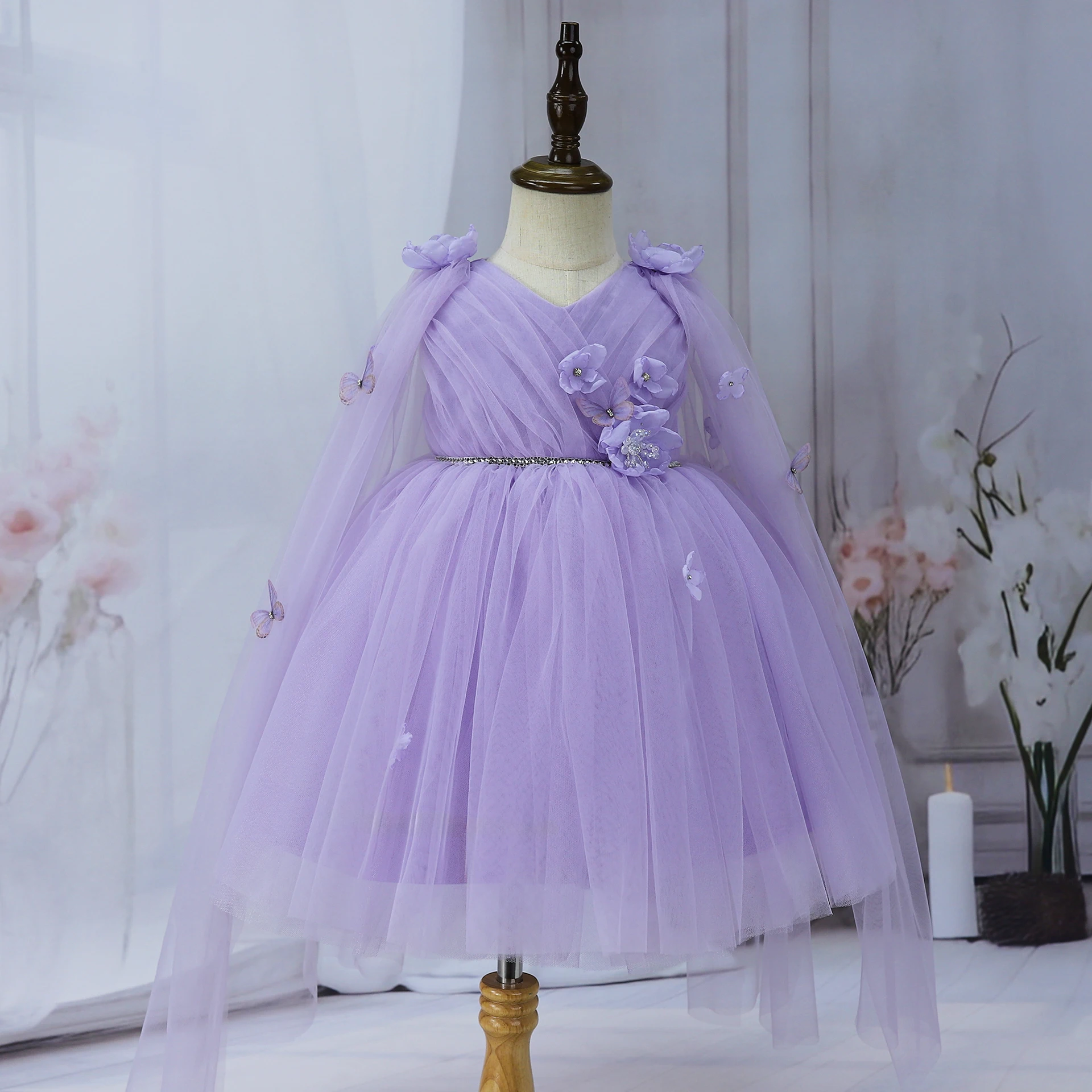 Personalizado 2026 elegante última ropa para niños vestido de