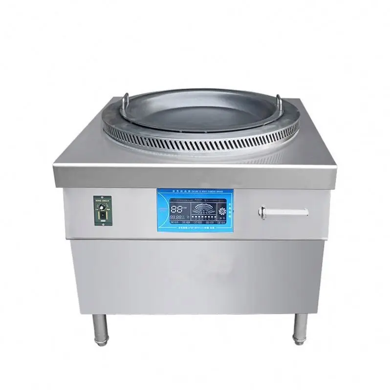 Electromagnetic Fried Dumpling Rotating Frying Oven Commercial Induction Cookers Single Burner Induction Wok Cooker