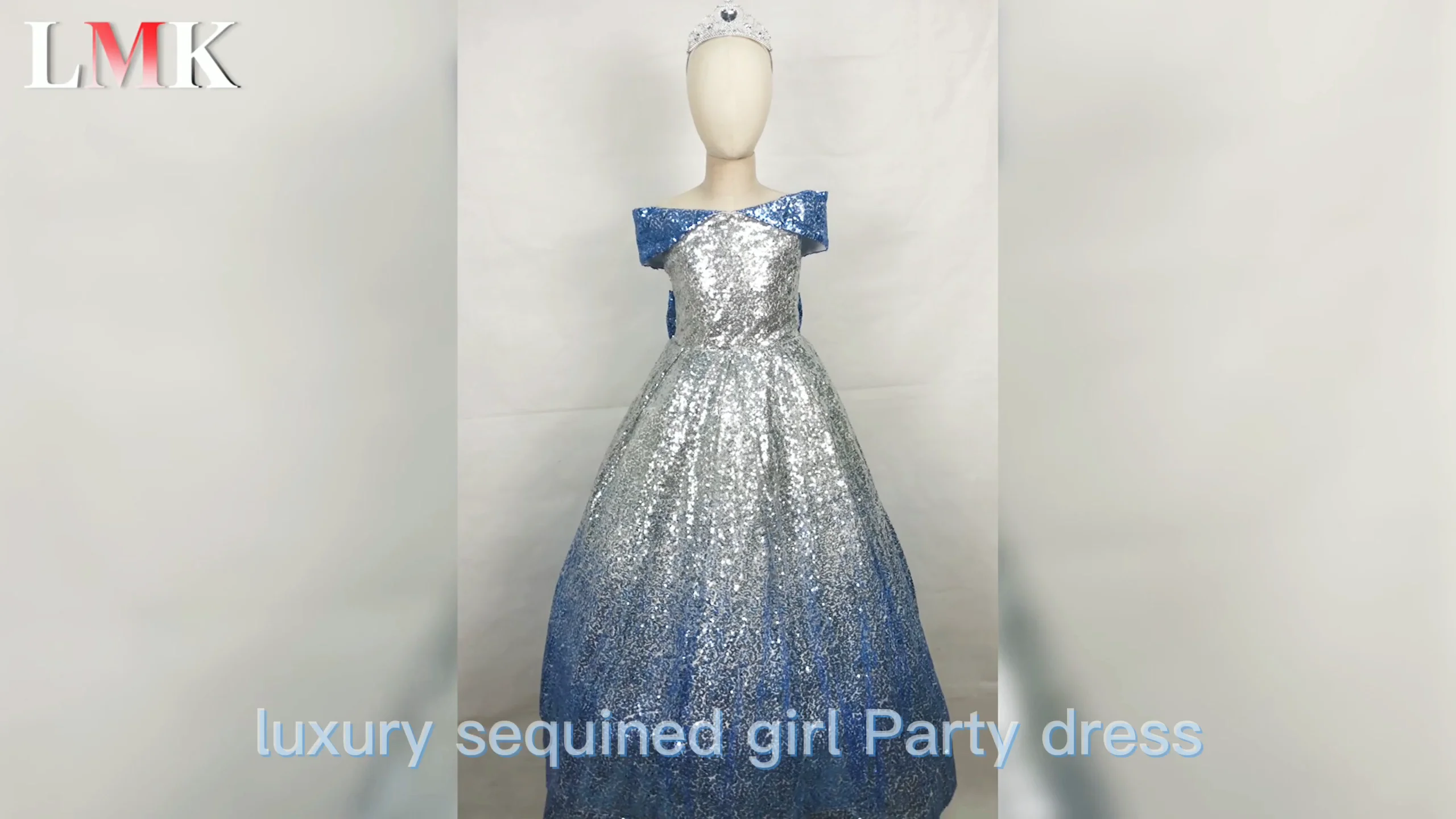 Shop High Quality Girl Sequined Formal Party Dress for Kids