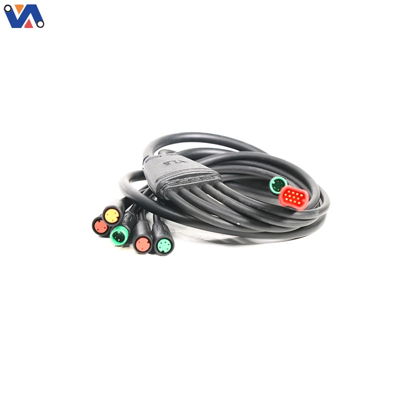 Neues Bild wasserdichtes Hauptkabel mit Blinkfunktion für V8 Elektrofahrrad Ersatzteil Reparatur Fahrradzubehör E-Bike Kit