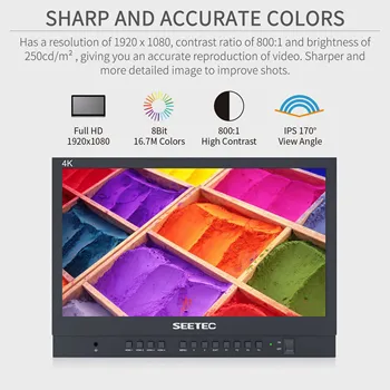SEETEC ATEM156-CO 15.6" Multiview Director Monitor for Broadcast Studio - OEM Custom Logo LUT Support Fast Shipping detail image