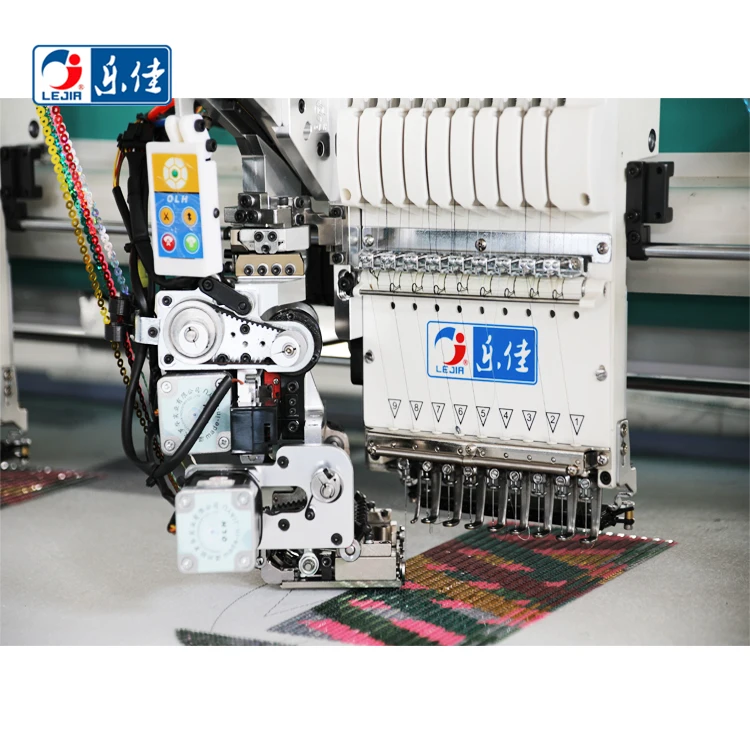 Lejia Sequins Computerized  High Speed Cheap Embroidery Machines