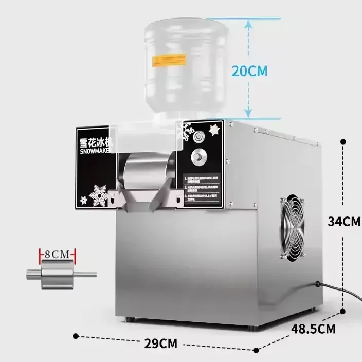 Factory High-Capacity Automatic Professional Snow Ice Flakes Machine With CE Certificate