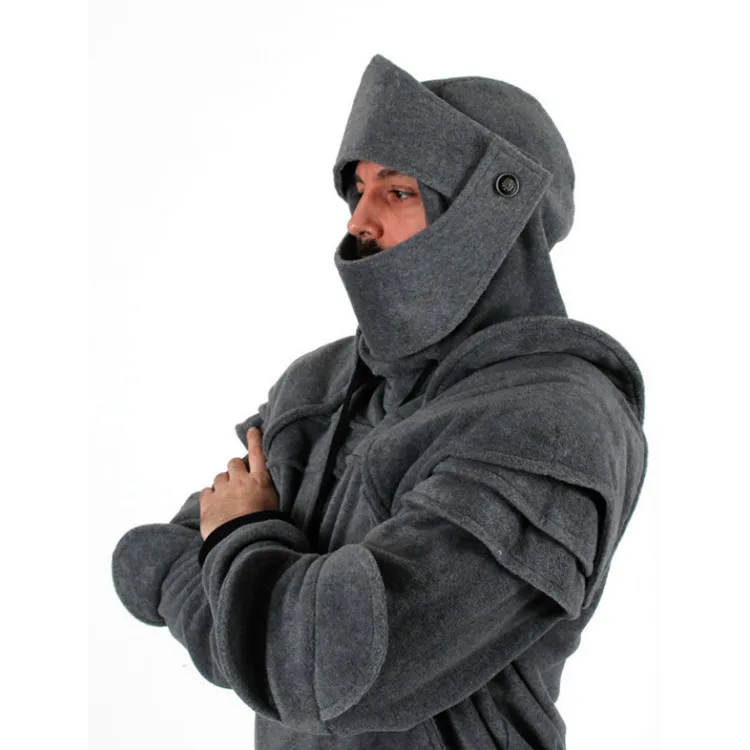 Sweat à Capuche Médiéval Fantaisie - Homme, Coton Ringspun, Fabrication UK