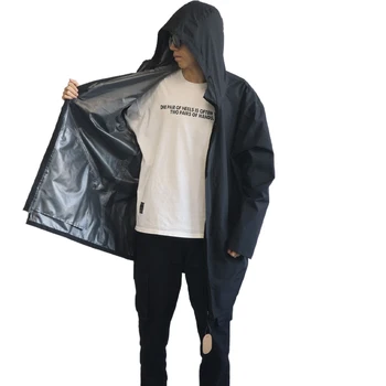 wholesale Women and men Waterproof Raincoat Lightweight Rain Jacket Hooded Windbreaker With Pockets For Outdoor