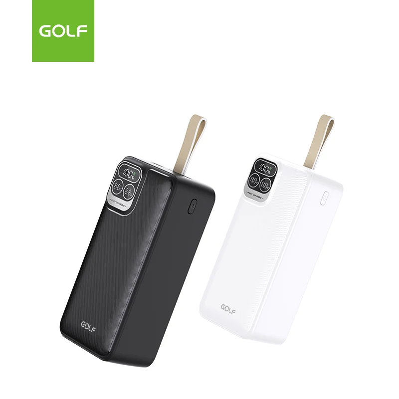 LCD Digital Smartphone Charger 20W Output Power Fast Charging PD Power Bank 40000mAh Custom Logo LI-Polymer Fast Charging