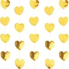 Guirlande coeur doré miroir de 2 mètres