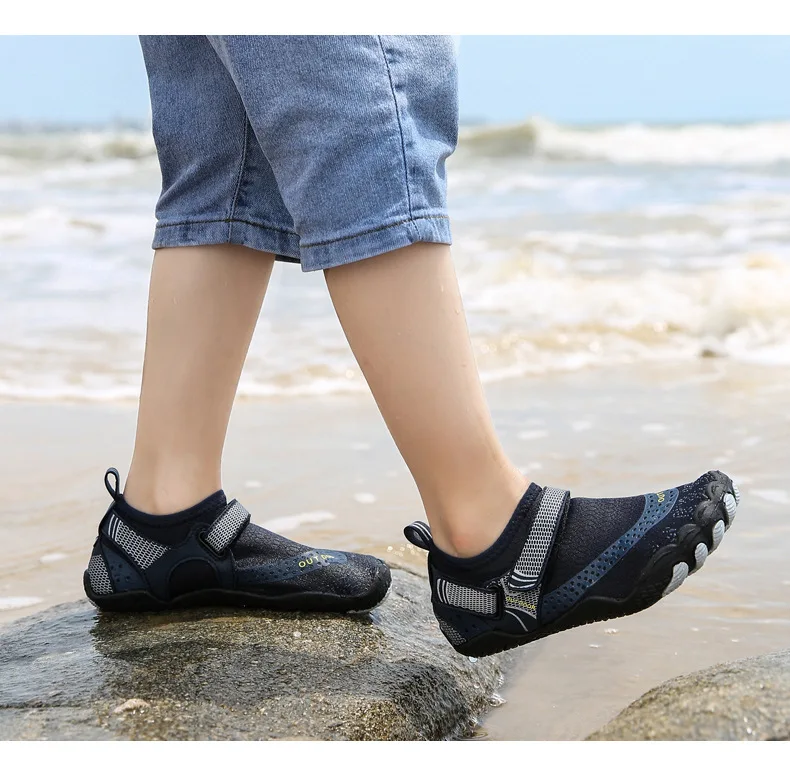 Children Anti Slip 5 Fingers Wading Shoes Beach Aqua Shoes Quick Dry Barefoot Upstream Surfing Slippers Hiking Water Shoes Kids